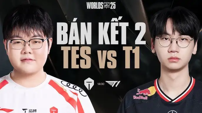 bán kết CTKG LOL 2025 BO5: T1 VS TES
